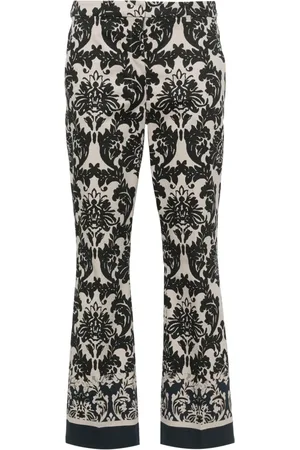 Max Mara Egeo geometric-print straight trousers