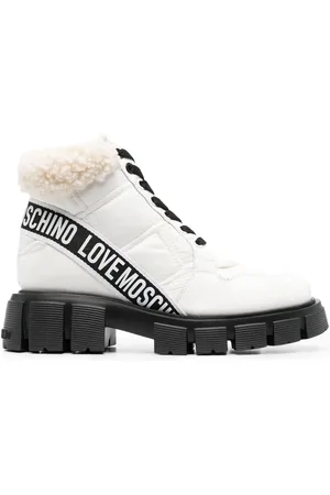 Moschino Padded lace-up ankle boots