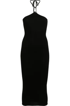 AMIRI Logo-plaque midi dress