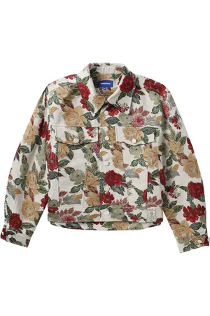 Ader Error Embroidered-floral shirt jacket