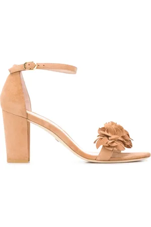 Stuart Weitzman Nearly 3D flower sandals