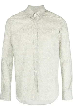 CANALI Floral-print long-sleeve shirt