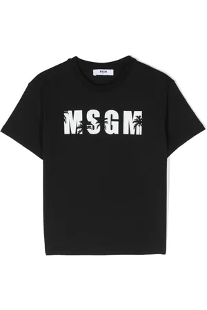 Msgm Logo-print cotton T-shirt