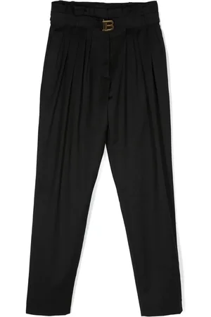 Balmain Pleat-detail wool trousers