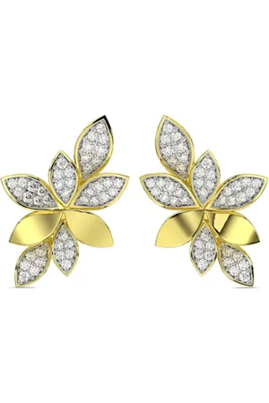 Marchesa Notte 18kt yellow Wild Flower diamond earrings