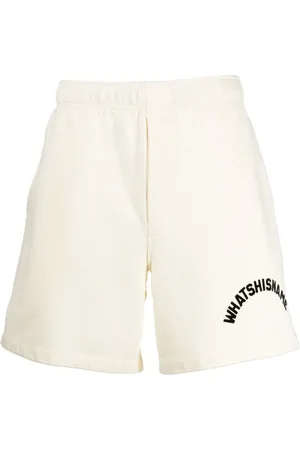 BODE Whatshisname logo-print cotton track shorts