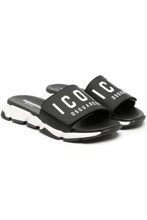 Dsquared2 Logo-print touch-strap sandals