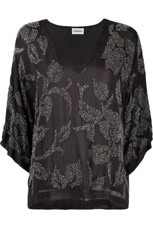 P.A.R.O.S.H. Rilda sheer beaded T-shirt