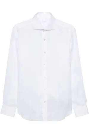 BARBA Long-sleeve linen shirt