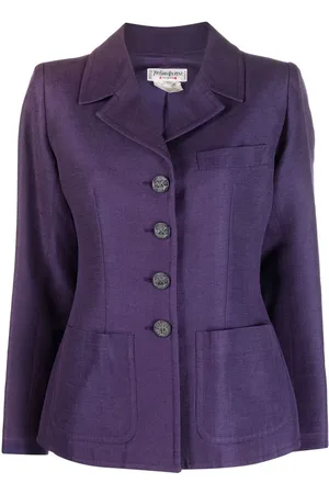 Saint Laurent Notched lapels buttoned jacket