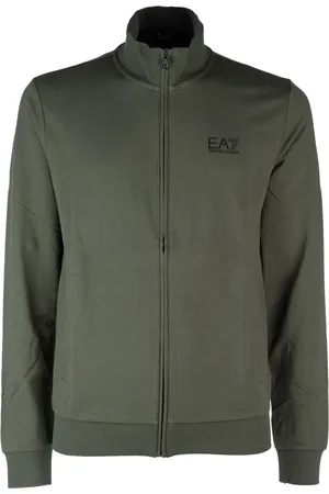 EA7 Logo-embroidered sweatshirt