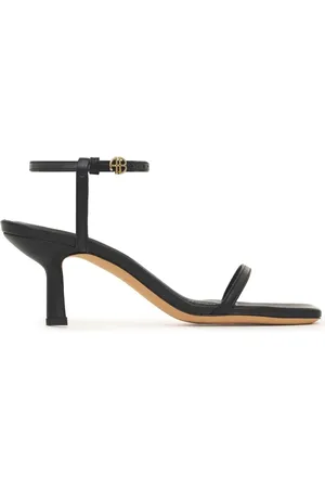 ANINE BING Logo-plaque open-toe sandals