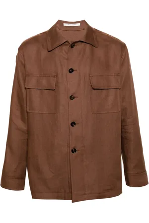 TAGLIATORE Damian linen shirt jacket