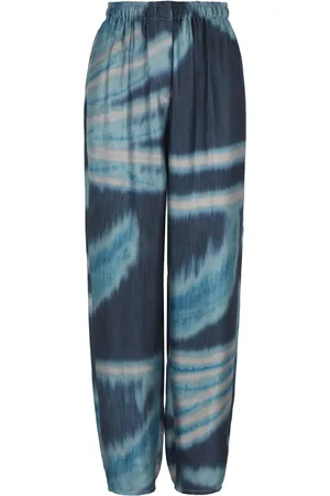 Giorgio Armani Gradient-effect silk trousers