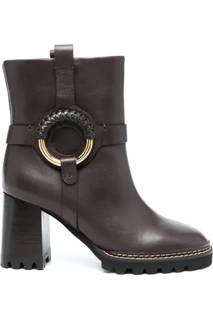 See by Chloé Hanna 80mm platform ankle boots