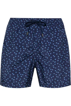 CANALI Floral-print swim shorts