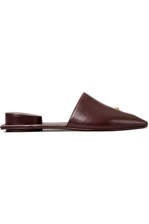 Tory Burch Pierced leather slippers