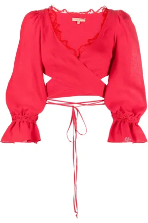 ERMANNO SCERVINO Cropped lace-detail top