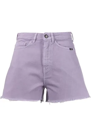 AMISH Frayed-hem denim shorts