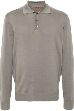 BARENA Fine-knit wool polo shirt