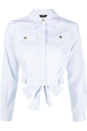 Elisabetta Franchi Cropped long-sleeve shirt