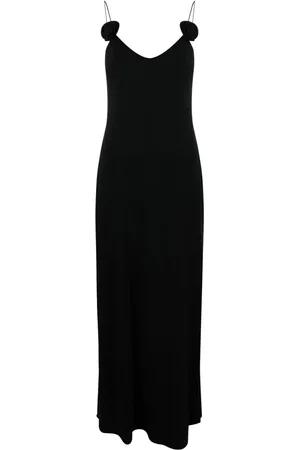 MAGDA BUTRYM Floral-appliqué maxi dress