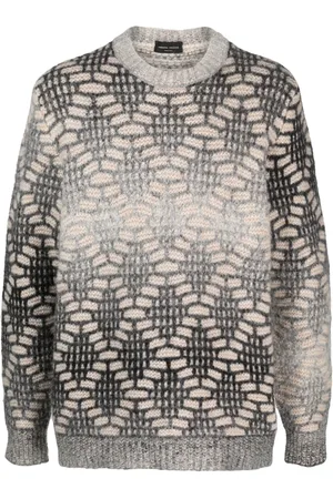 Roberto Collina Jacquard crew-neck jumper
