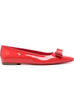 Salvatore Ferragamo Vara bow-detail tonal ballerinas