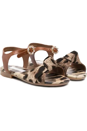 Dolce & Gabbana Animal print open-toe sandals