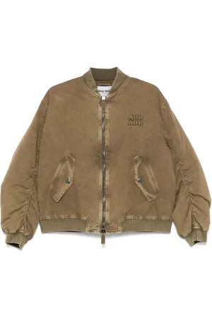 Miu Miu Gabardine bomber jacket