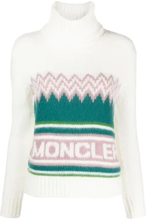 Moncler Intarsia roll-neck wool jumper