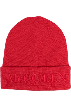Alexander McQueen Logo-embroidered knitted hat