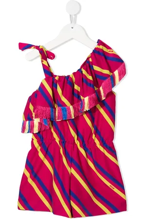 Msgm One-shoulder striped dress