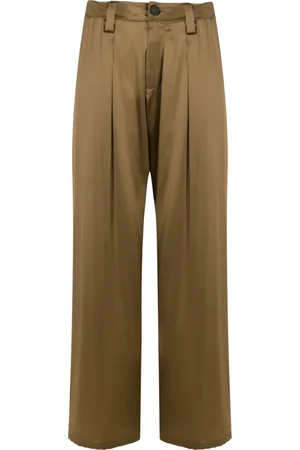 Uma Raquel Davidowicz Straight-leg silk trousers