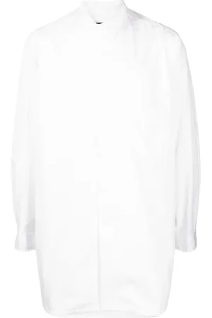 YOHJI YAMAMOTO Collarless cotton shirt