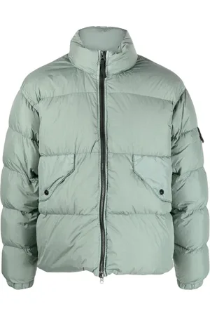 Stone Island Crinkle Reps Compass-badge puffer jacket
