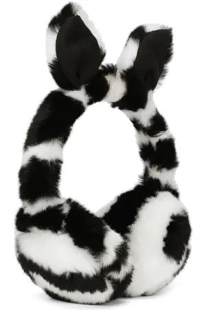 Dolce & Gabbana Zebra-print faux-fur earmuffs