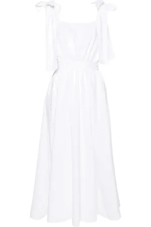 Msgm Bow-detail midi dress