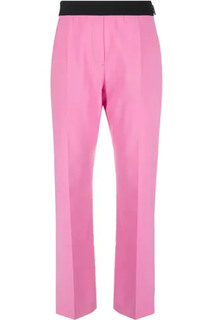 Msgm Logo-waistband tapered trousers