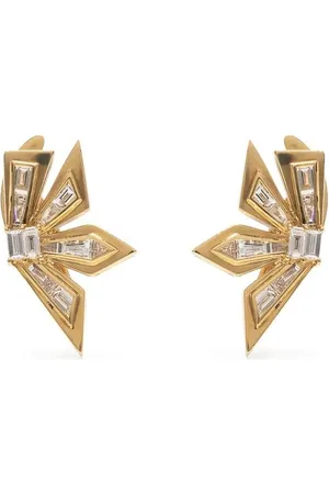 STEPHEN WEBSTER 18kt yellow Cascade diamond earring