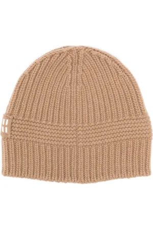 Miu Miu Intarsia-logo ribbed beanie