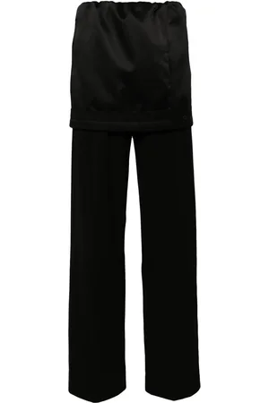 ALAINPAUL Layered wool track pants