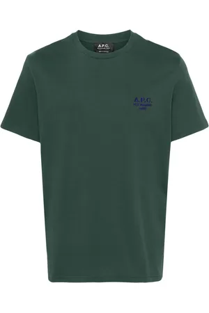 A.P.C. Logo-embroidered cotton T-shirt