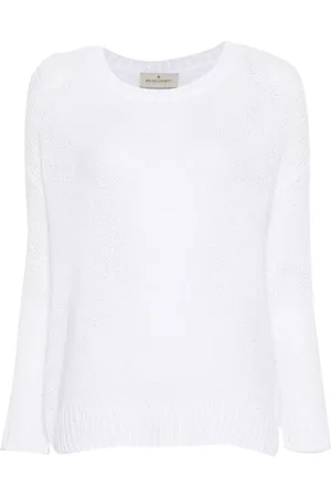 BRUNO MANETTI Crew-neck open-knit jumper