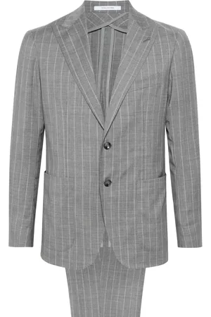 TAGLIATORE Single-breasted striped wool suit