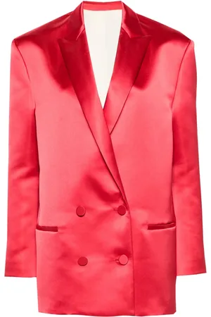 Serafini Double-breasted satin blazer