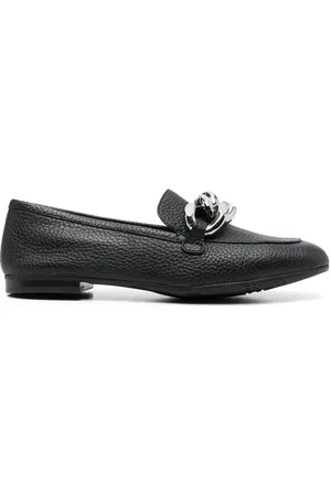 Casadei Chunky chain-link leather loafers