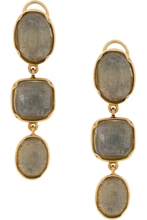 Goossens Three Cabochons clip earrings