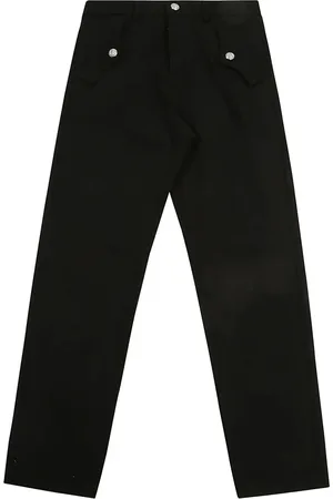 Balmain Logo-button straight-leg trousers