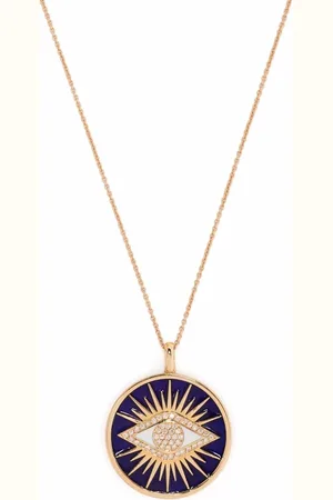 MONAN 18kt rose gold enamel and diamond necklace